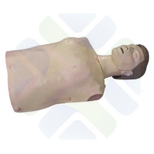 MANIQUI DE RCP TORSO CON DESFIBRILADOR SIMULADO